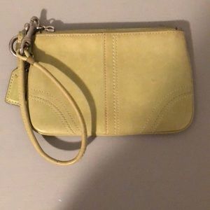 Green/Pear Colored Vintage Coach Wristlet
